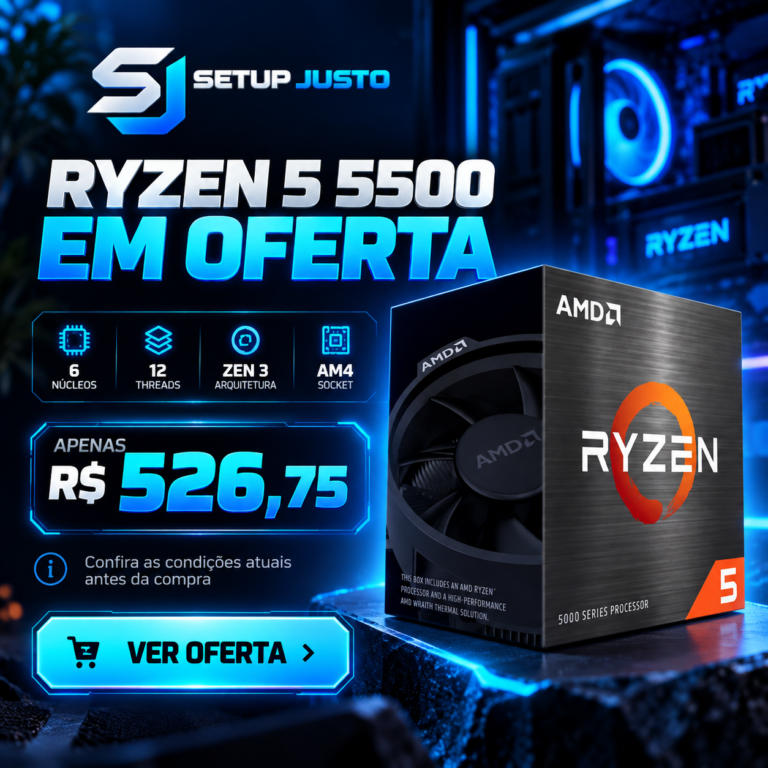 Ryzen 5 5500 em oferta: um preço difícil de bater
